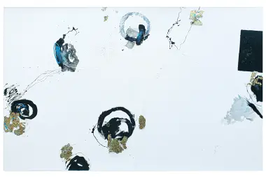 22425 - Acryllack, Blattgold auf Holz - 160x270cm - 2025