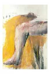 Acryl, Kreide auf Papier - 124x88cm